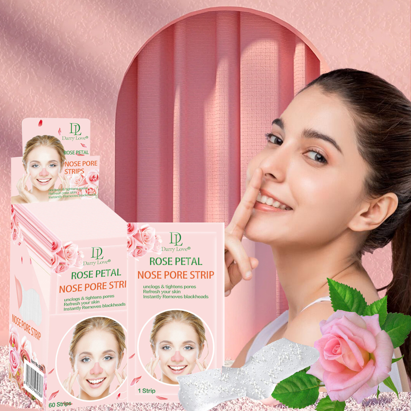 DARRY LOVE Rose Moisturizing, Firming, Pore-Shrinking, Cleansing and Blackhead Removal Nasal Patch Factory Customization