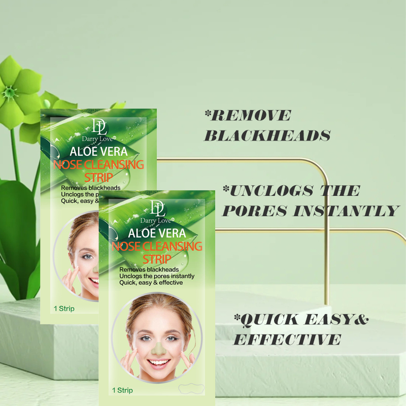 DARRY LOVE Aloe Vera Nasal Mask Deep Cleansing Blackhead Peel-off T-zone Care Nasal Patch details Picture