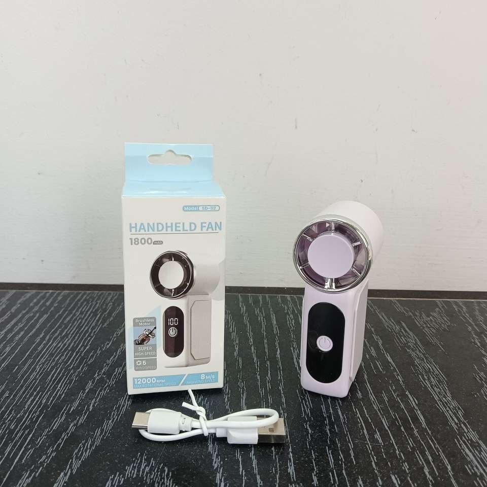 Summer's new minimalist mini handheld fan, portable USB outdoor compact, portable charging, long-lasting battery, handheld fan detail image 2