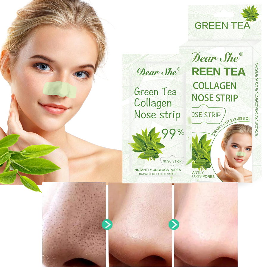 Dear She Green Tea Cleansing Nasal Mask Blackhead Removal Nasal Strip Deeply cleanses blackheads in the T-zone Application Scenario