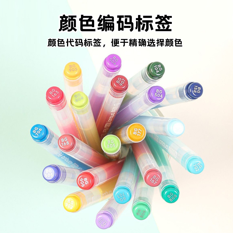 Blue Fruit 3D Acrylic graffiti Drawing Pen, 72-color large capacity gift box, stackable color planner pen, high appearance level marker pen Specification image