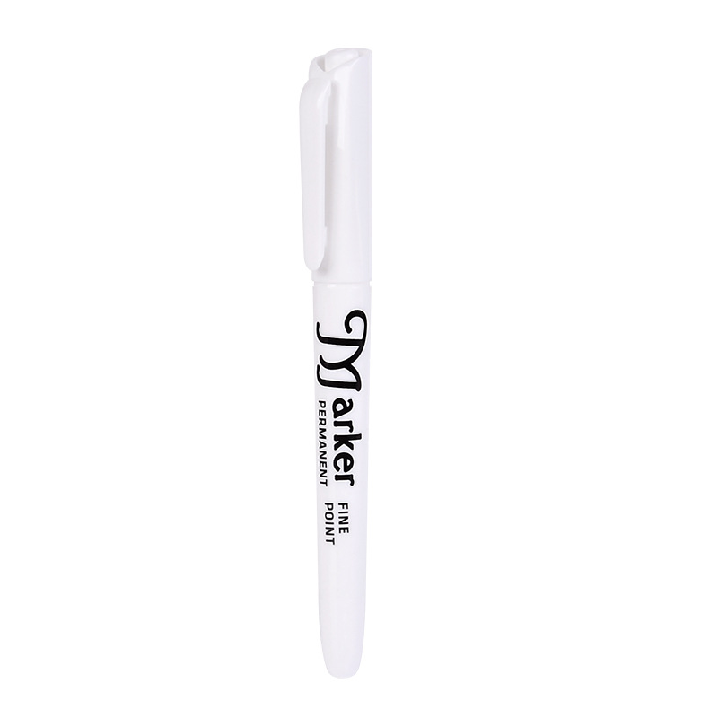 White shield marker pen, oil-based, large capacity, waterproof, non-erasable, big head pen, thick head, express pen, logistics special pen Item Picture