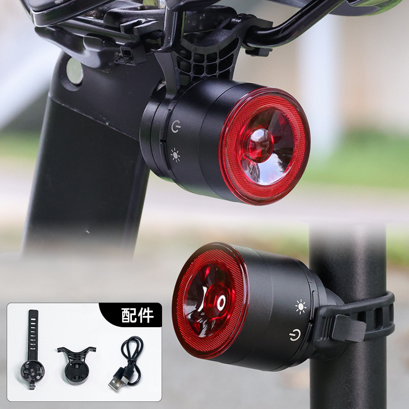 KS-SF34R bicycle taillight, intelligent brake sensor, taillight battery level indicator, mountain road bike light, riding equipment, night riding light details Picture