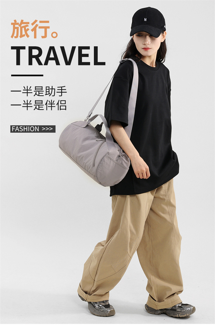 Single-shoulder bag for women, simple solid-color pillow bag, small travel handbag, commuting phone for work, crossbody bag, fitness bag, yoga bag, storage bag detail image 17