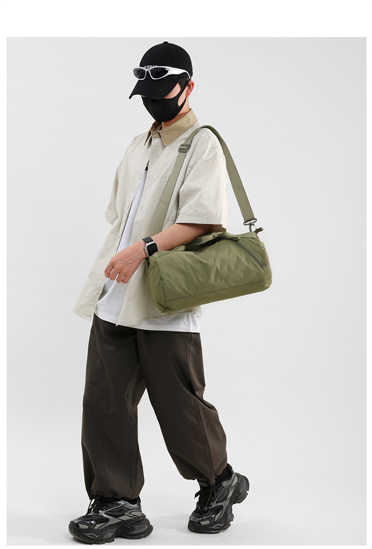 Single-shoulder bag for women, simple solid-color pillow bag, small travel handbag, commuting phone for work, crossbody bag, fitness bag, yoga bag, storage bag detail image 14