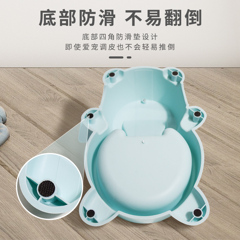Pet automatic feeder, press-type quantitative educational pet bowl, anti-slip and anti-knock dog bowl, pet educational food set Application Scenario