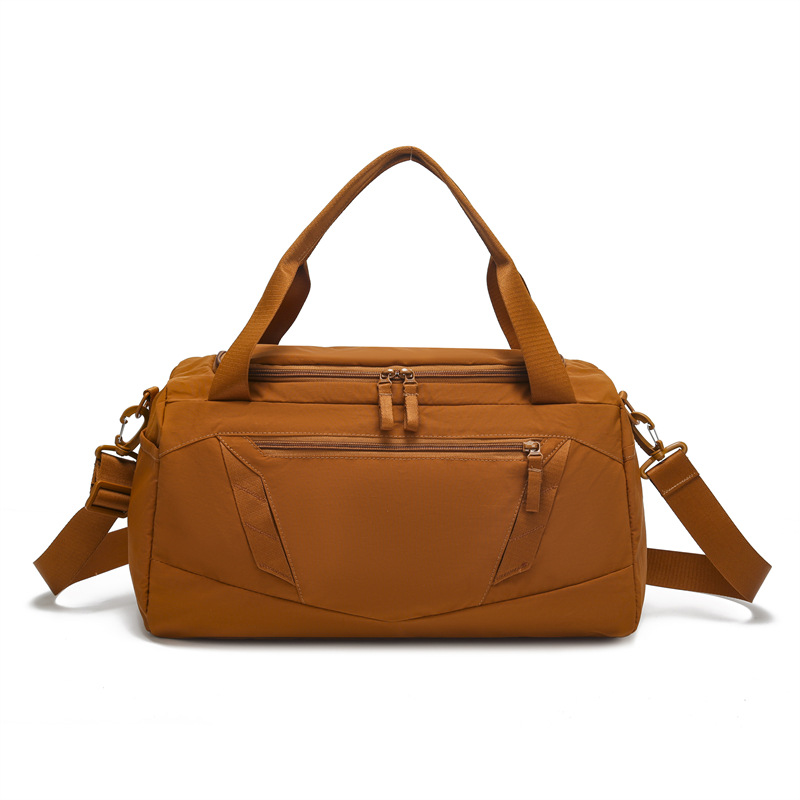 Short-distance travel bag, fitness bag, fashionable sports bag, dry and wet separation, large-capacity pressure-reducing hand-held travel bag with shoe compartment Item Picture
