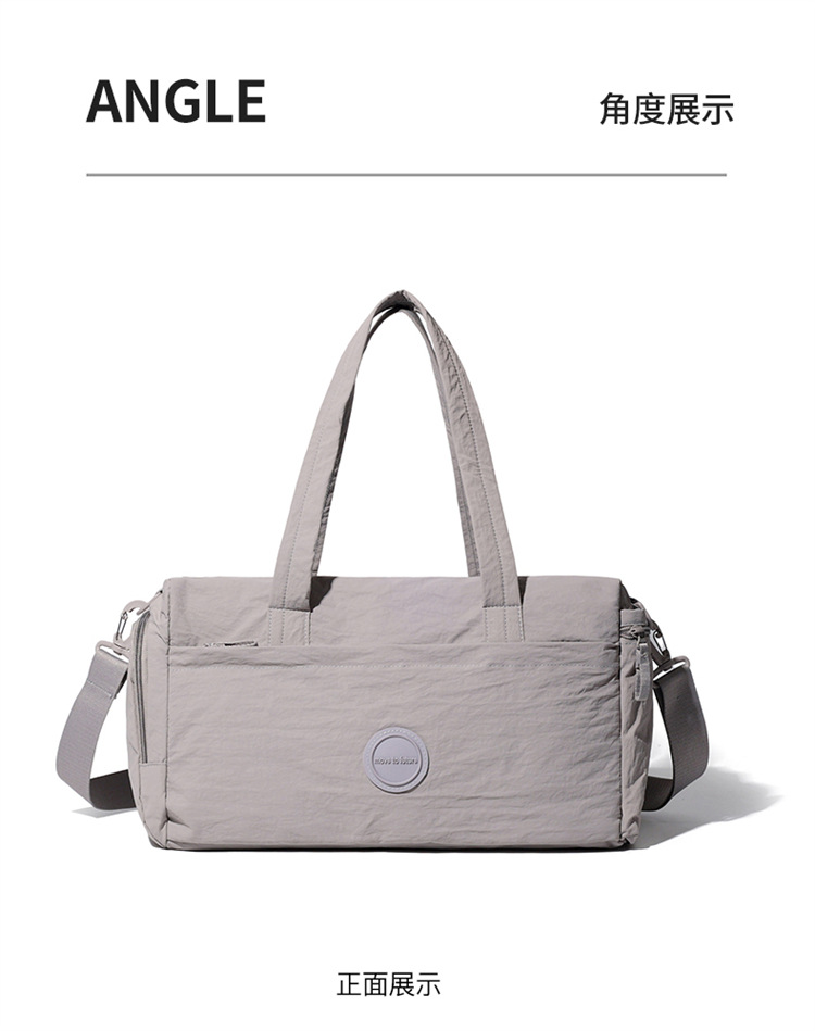 The new crossbody bag is simple, versatile, lightweight and has a large capacity. It is made of nylon fabric, a single-shoulder mummy bag, a commuting travel crossbody bag, a fitness bag, a yoga bag and a storage bag detail image 8