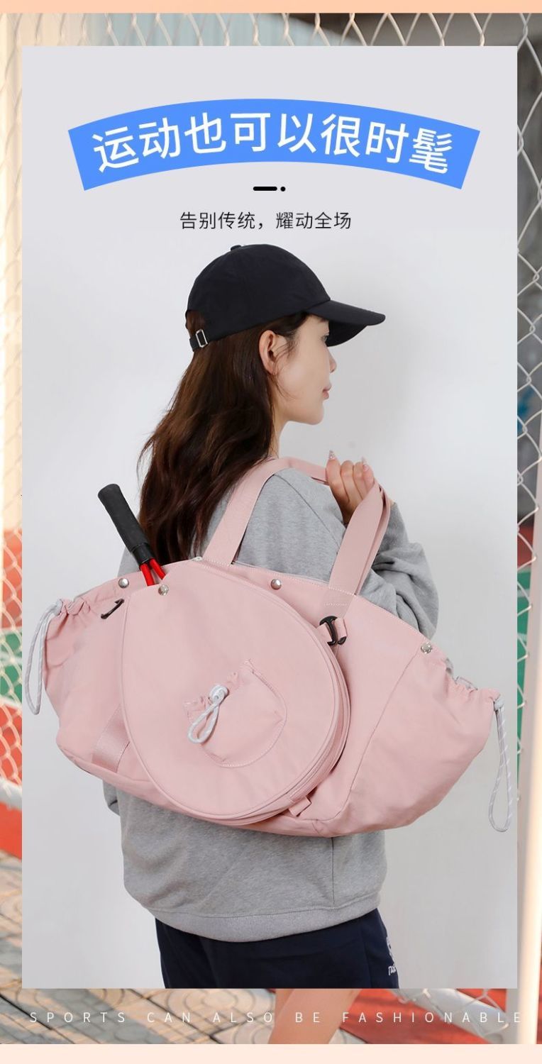 Bolsa de bádminton bolsa crossbody bolsa de un hombro bolsa de fitness deportiva para viajes cortos portátil portátil portátil de gran capacidad 2 en 1 bolsa combinada detail image 5