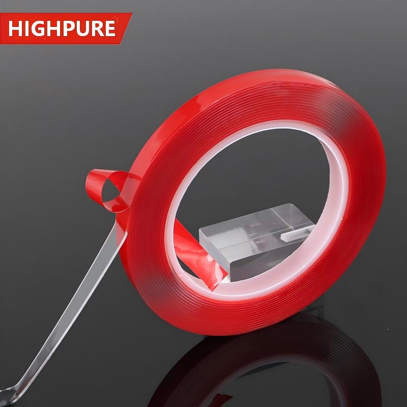 Acrylic double-sided tape, red film, waterproof, traceless, high-viscosity back adhesive, anti-static silicone, anti-static edge sealing
