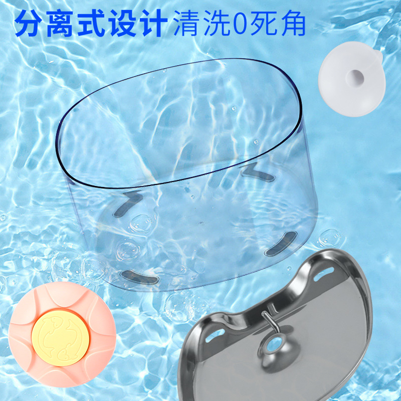 The new smart pet water dispenser features a circulating filtration system for cats, wireless automatic sensing, and a fountain details Picture