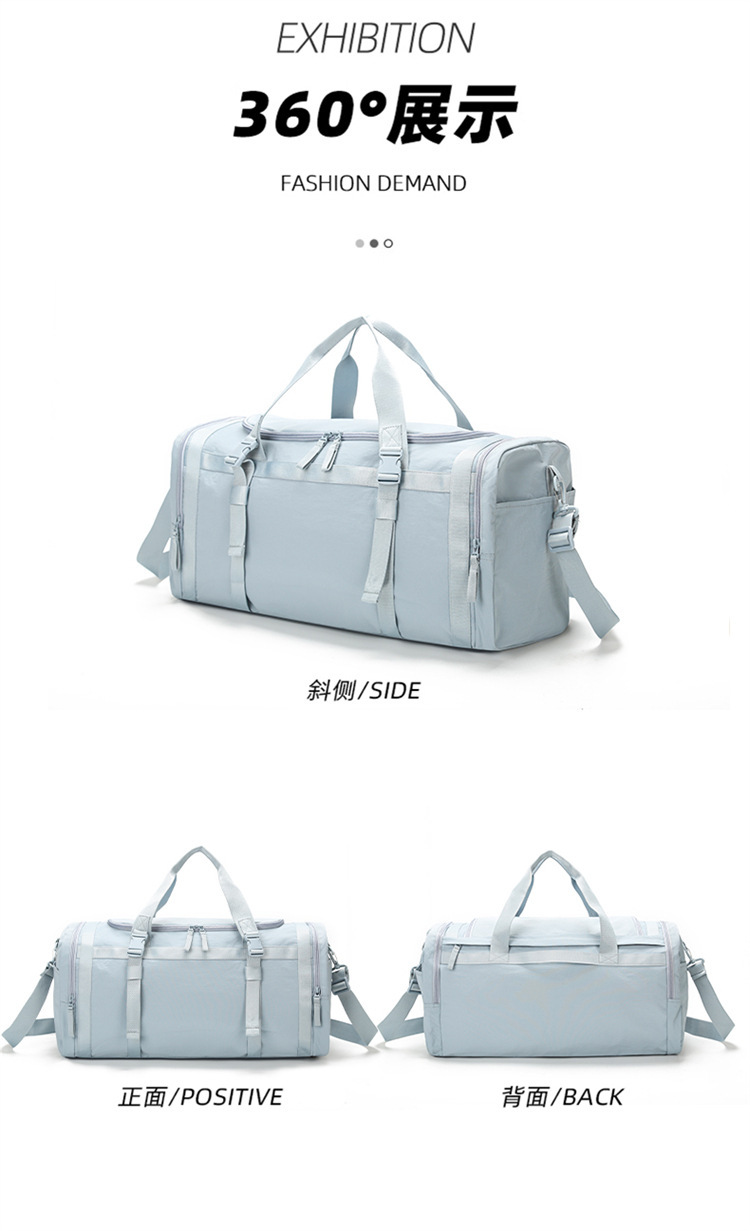 Travel bags, suitcases, cloth cases, travel storage bags, fitness bags, men's and women's outdoor leisure sports luggage storage bags, large-capacity training yoga short-distance travel bags detail image 11