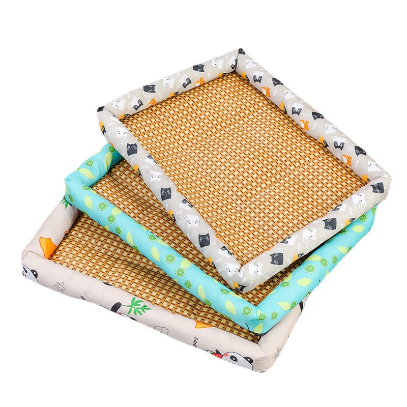 凉席狗窝猫窝狗狗窝宠物用品泰迪小型犬狗床垫子四季通用降温猫咪 Item Picture