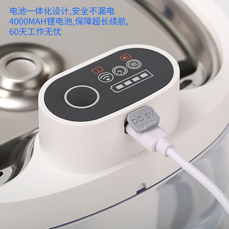 The new smart pet water dispenser features a circulating filtration system for cats, wireless automatic sensing, and a fountain Application Scenario