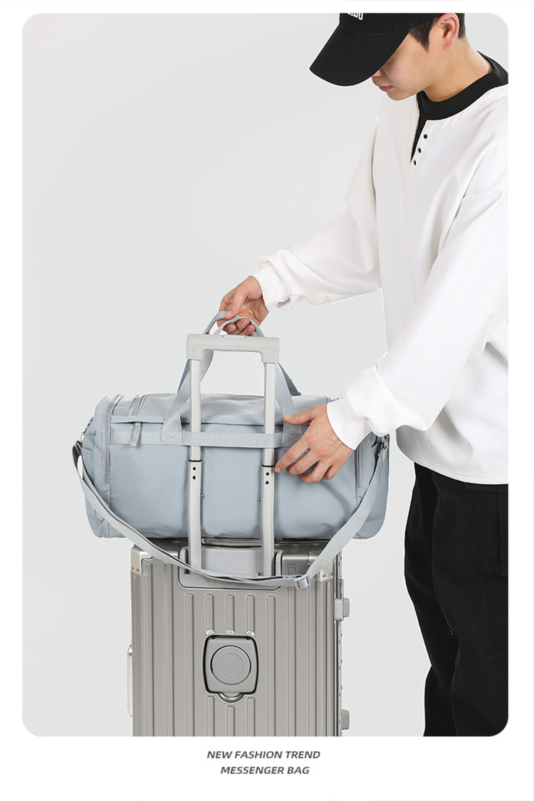 Travel bags, suitcases, cloth cases, travel storage bags, fitness bags, men's and women's outdoor leisure sports luggage storage bags, large-capacity training yoga short-distance travel bags detail image 8