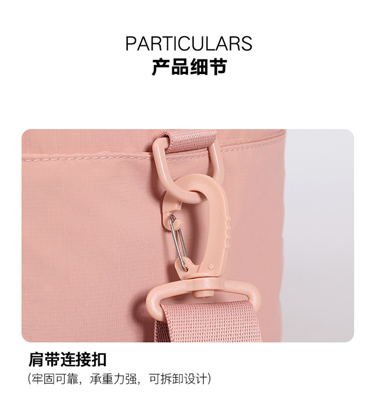 Large-capacity single-shoulder bag, travel bag, pull-up suitcase, storage bag, maternity bag, large-capacity single-shoulder crossbody bag, fitness bag detail image 16