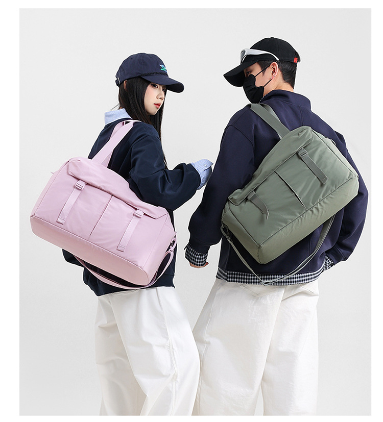 Large-capacity single-shoulder bag, travel bag, pull-up suitcase, storage bag, maternity bag, large-capacity single-shoulder crossbody bag, fitness bag detail image 6
