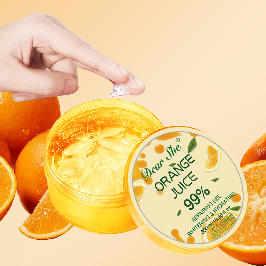 DEAR SHE Natural Orange Moisturizing Hydrating Gel Facial Moisturizing Body Gel Export Wholesale details Picture