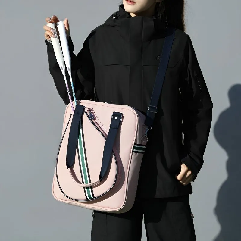 Badminton bag, large-capacity women's tennis sports bag, dry and wet separation, hand-held portable single-shoulder bag detail image 1