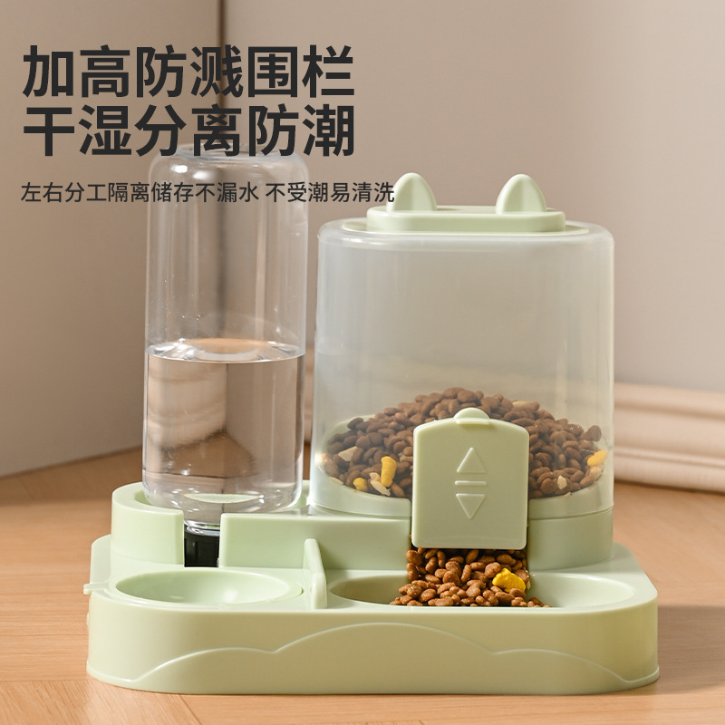 Automatic water replenishment, cat food basin, automatic feeding basin and water bowl integrated neck protection, pet drinking water and cat feeding wonder, fully automatic Application Scenario