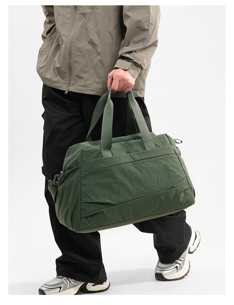 Casual sports dry and wet separated fitness bags for men and women, when going out for a trip, carry shoe compartments, carry yoga luggage and travel bags detail image 15