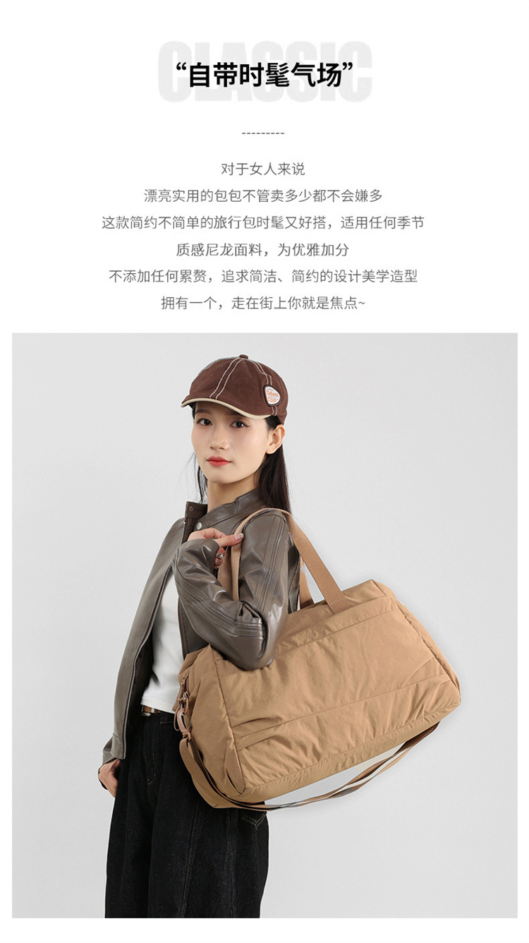 Casual sports dry and wet separated fitness bags for men and women, when going out for a trip, carry shoe compartments, carry yoga luggage and travel bags detail image 13