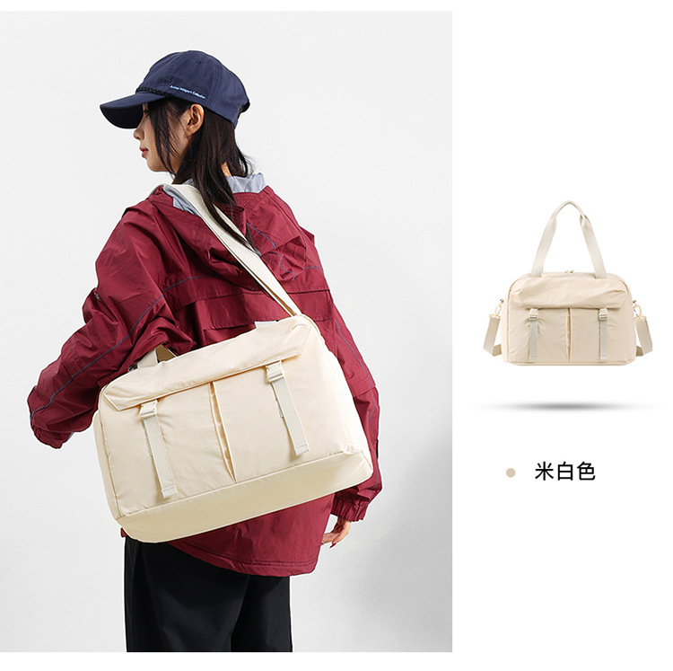 Large-capacity single-shoulder bag, travel bag, pull-up suitcase, storage bag, maternity bag, large-capacity single-shoulder crossbody bag, fitness bag detail image 9