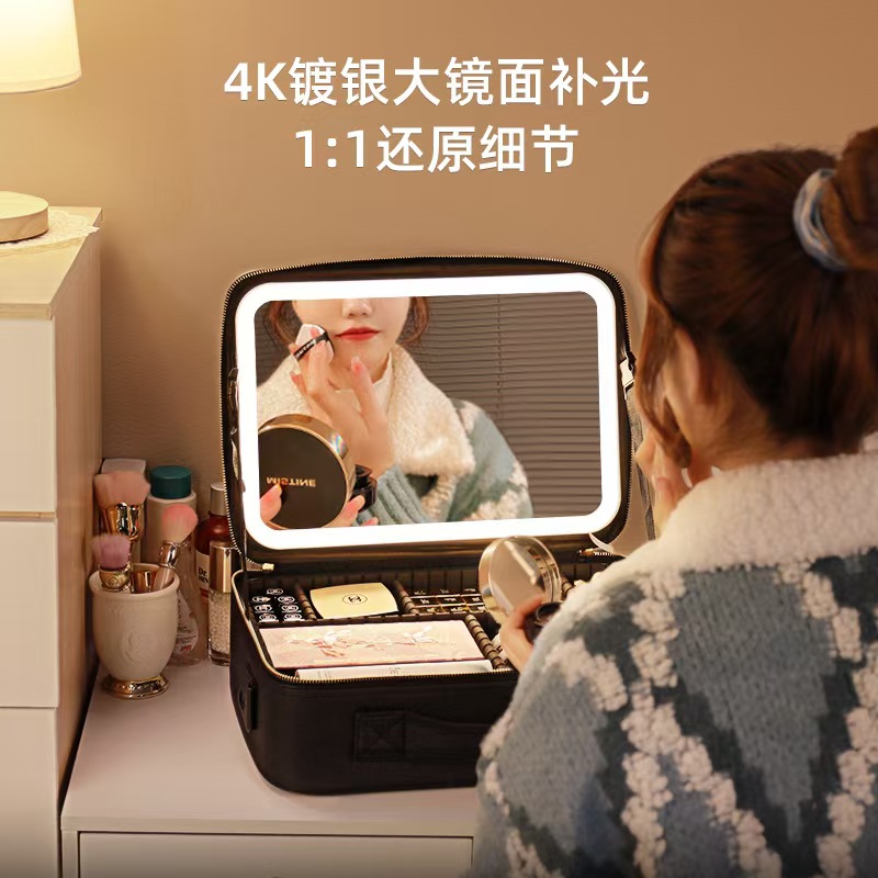 带灯化妆镜 镜子化妆镜 图