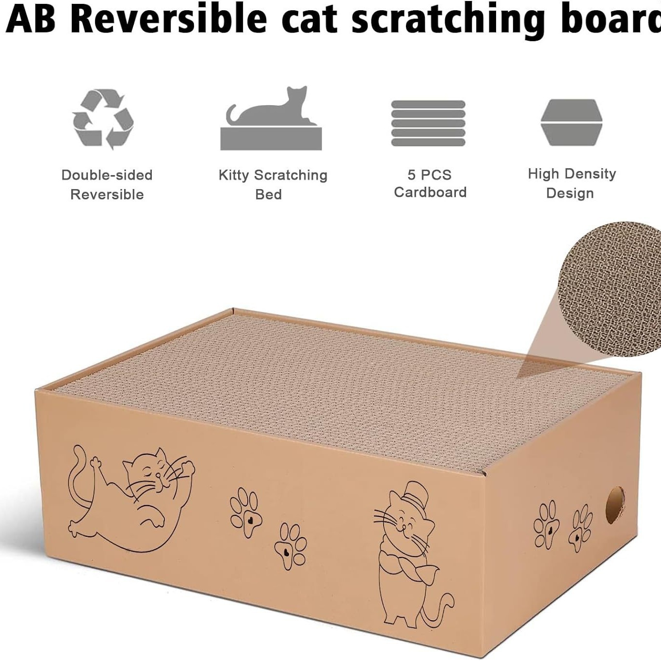 猫抓板猫窝一体四季通用沙发防抓猫玩具耐磨不掉屑猫咪磨爪猫爪板
