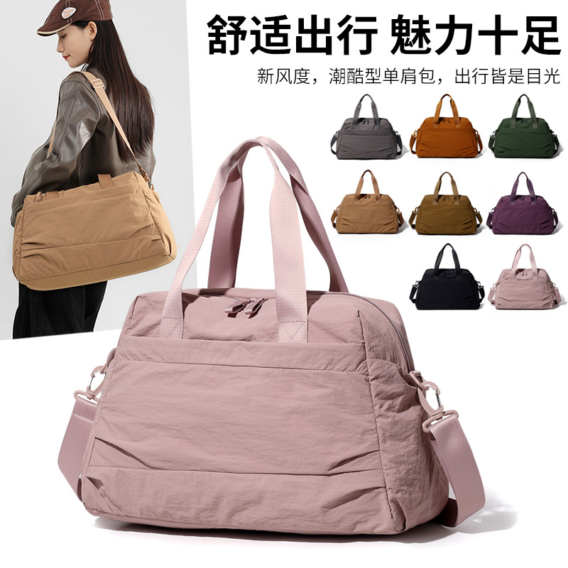 Casual sports dry and wet separated fitness bags for men and women, when going out for a trip, carry shoe compartments, carry yoga luggage and travel bags detail image 2