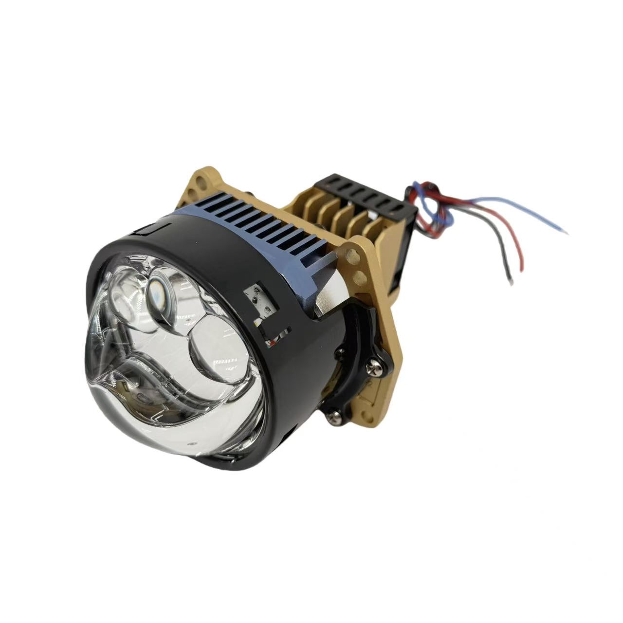 The headlamps of the car are equipped with three direct dual-light LED lenses, 68W high-power modified headlamps, and high and low beam laser headlamps pic 1