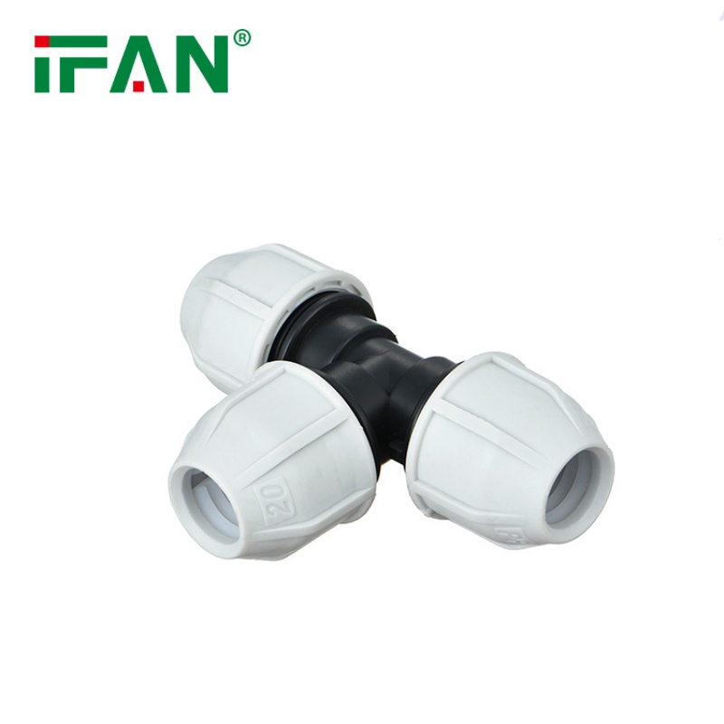 Affordable White IFAN PP Irrigation Quick-Connect Tee