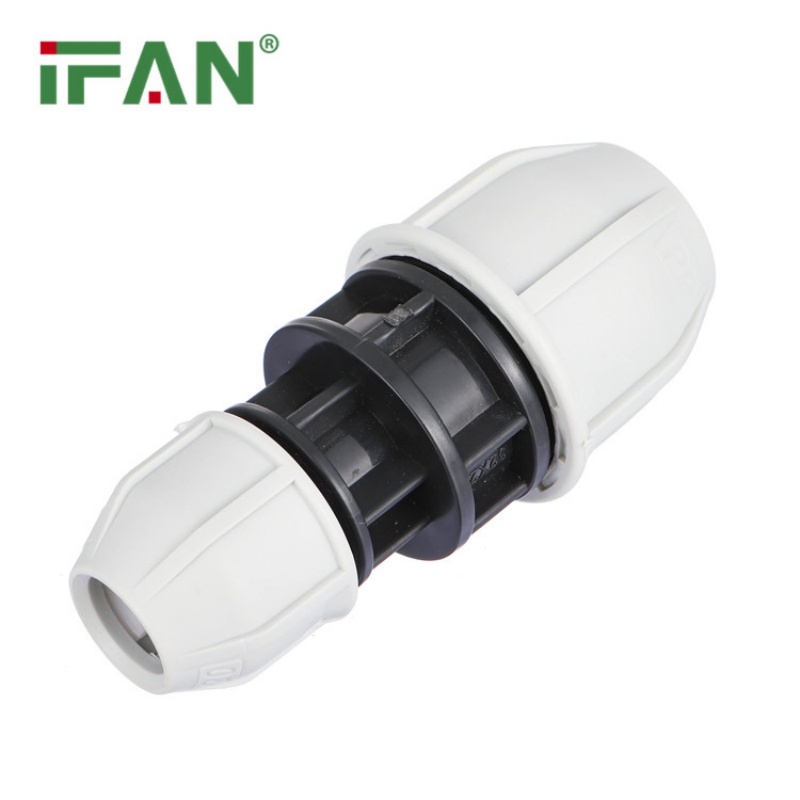 Factory Wholesale White PP Plastic Reducing Couplings Specification image