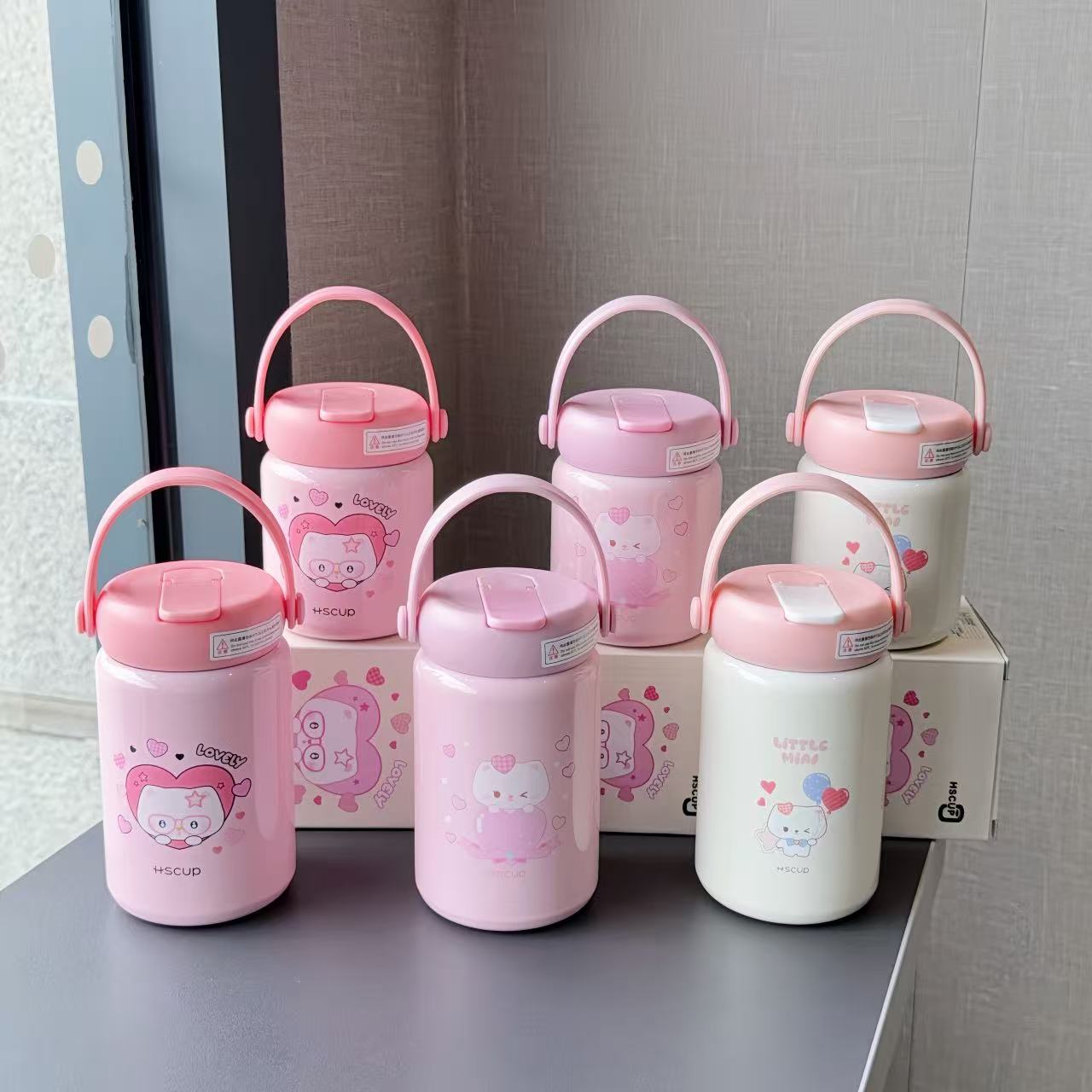 Luomeng Tidi Cat Pink Series 360ML
