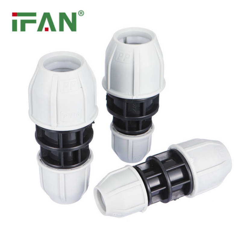 Factory Wholesale White PP Plastic Reducing Couplings