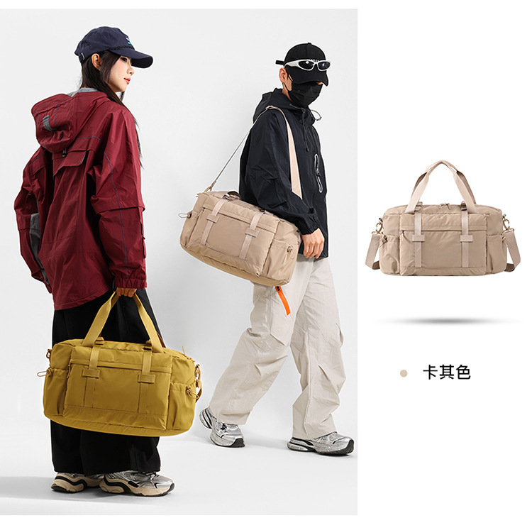 Large-capacity hand-held travel bag, sports and fitness bag, versatile lightweight luggage bag for both men and women, business trip and travel storage bag detail image 7