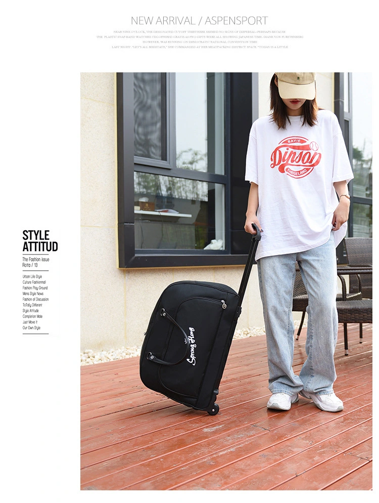 Large-capacity trolley travel bag, short-distance business trip waterproof foldable carry-on suitcase, trolley bag, lightweight carry-on luggage bag detail image 16