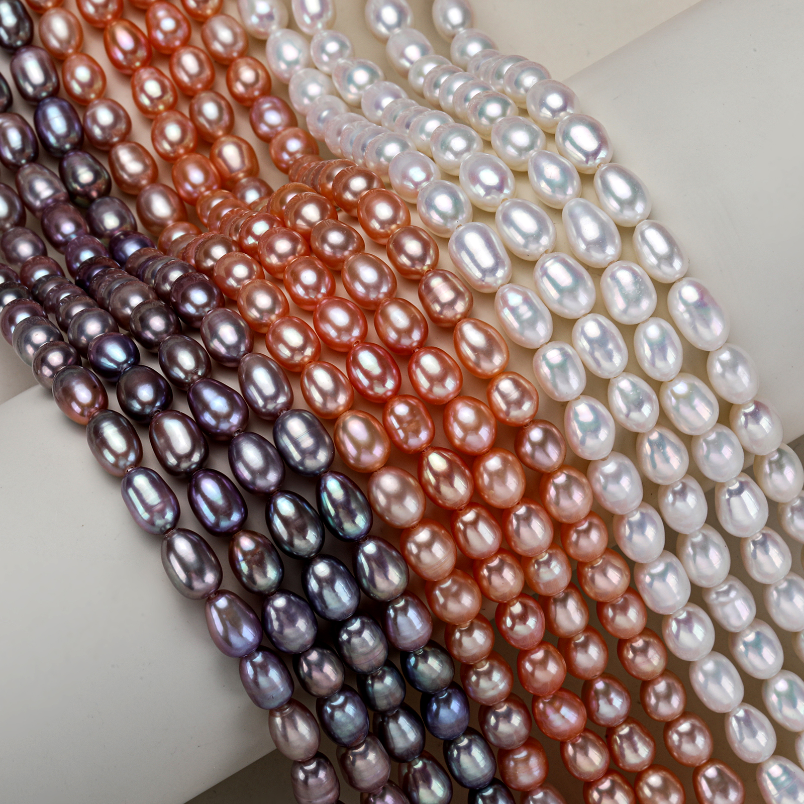 Natural freshwater pearls, 6-7-meter-shaped colored pearl strings, crystal handcrafted strings, glass beads, scattered beads, diy handcrafted material necklaces Specification image