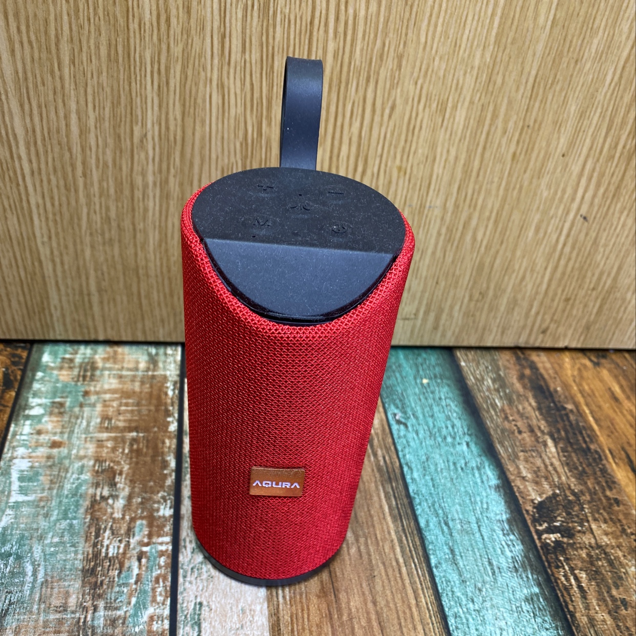 红色便携式蓝牙音箱复古音响 低音炮户外充电款