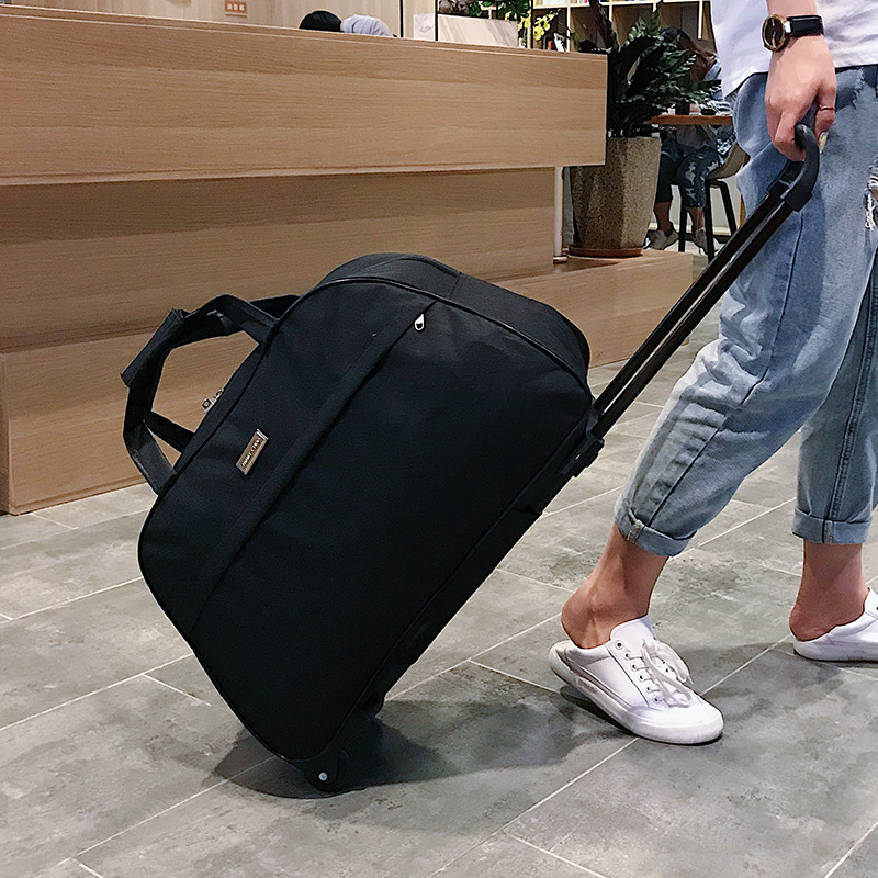 Handle bag, large-capacity carry-on luggage bag, short-distance travel, men's lightweight and foldable boarding bag, women's waterproof roller bag