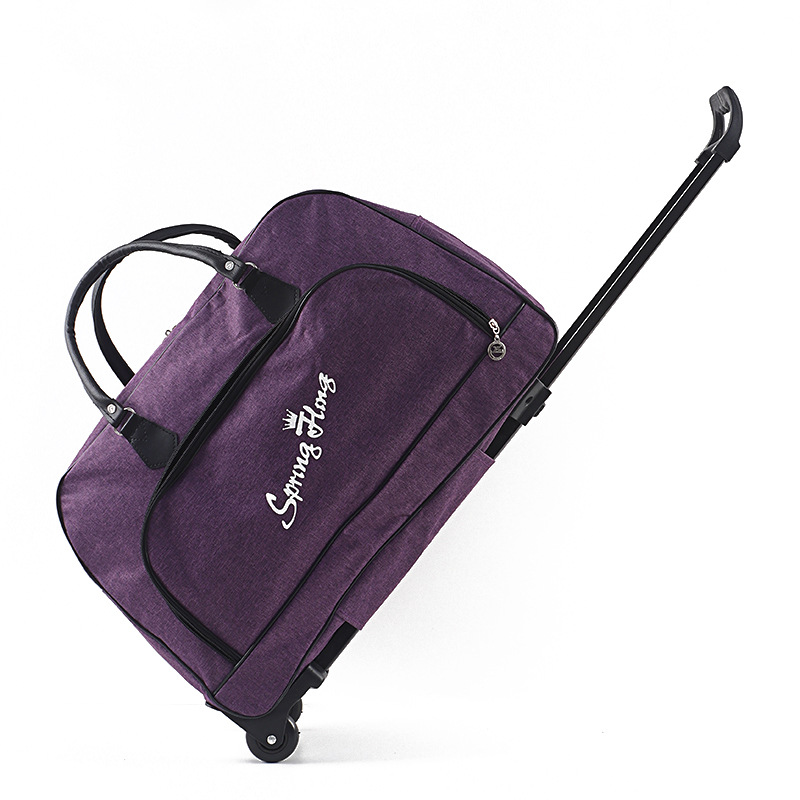 Large-capacity trolley travel bag, short-distance business trip waterproof foldable carry-on suitcase, trolley bag, lightweight carry-on luggage bag Specification image
