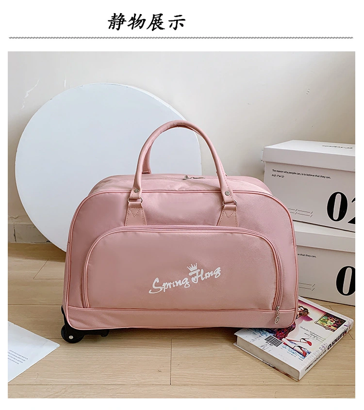 Large-capacity trolley travel bag, short-distance business trip waterproof foldable carry-on suitcase, trolley bag, lightweight carry-on luggage bag detail image 5
