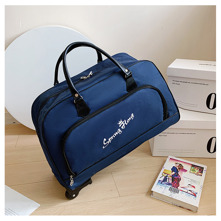 Large-capacity trolley travel bag, short-distance business trip waterproof foldable carry-on suitcase, trolley bag, lightweight carry-on luggage bag detail image 15