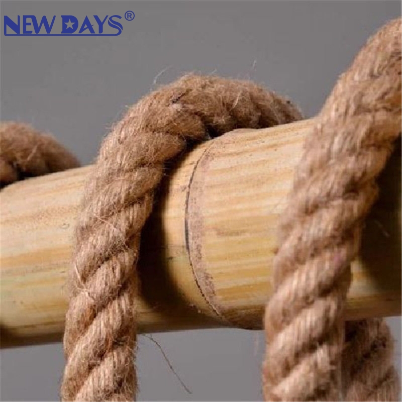 NEWDAYS brand cross-border new products: led retro industrial style hemp rope bamboo tube chandelier, ironwork hood bar table lamp, creative decorative lighting atmosphere lamp, small chandelier lamp, lighting art lamp, Nordic style details Picture
