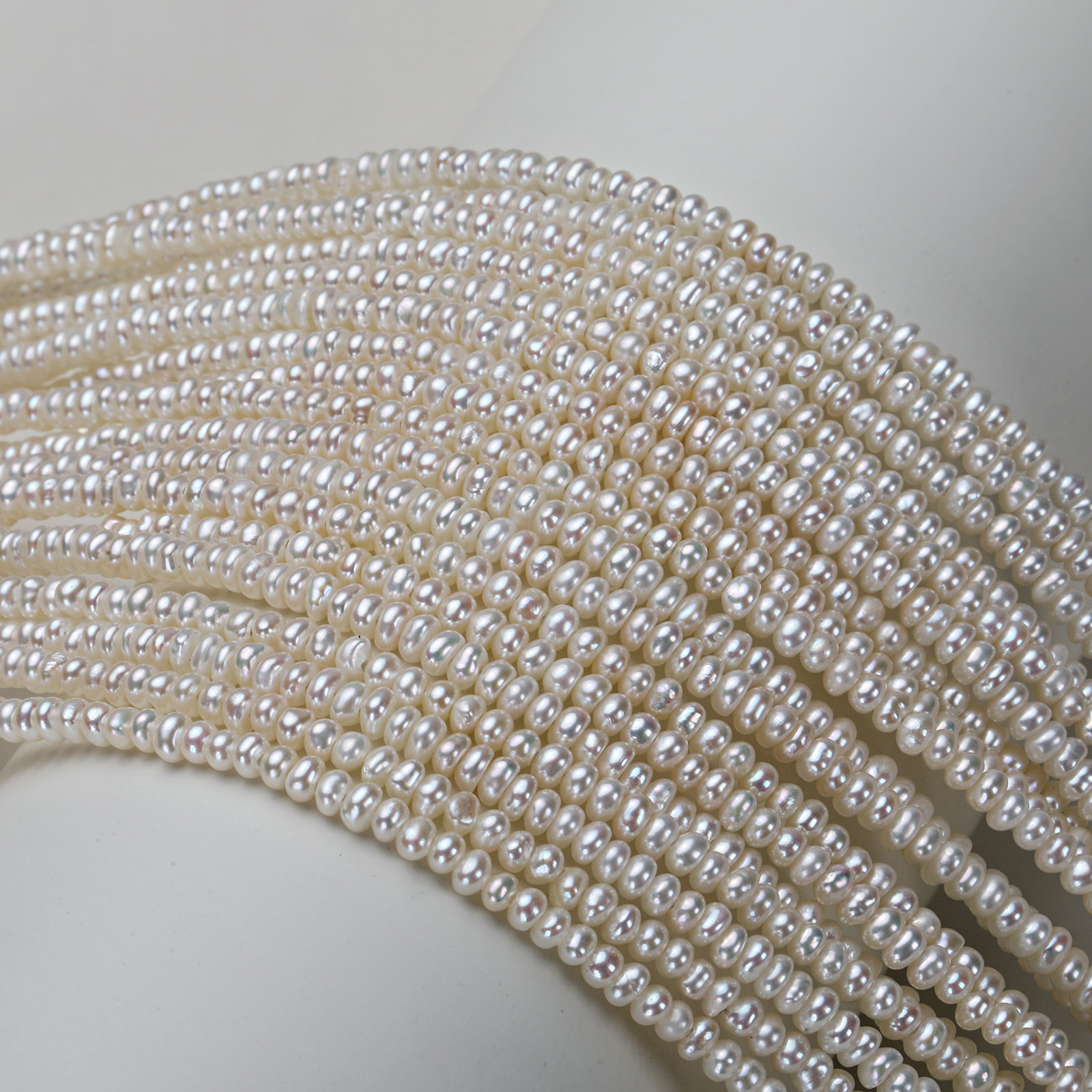 2026 New style natural freshwater flat abacus plate pearl loose beads diy handcrafted bead material semi-finished necklace Specification image