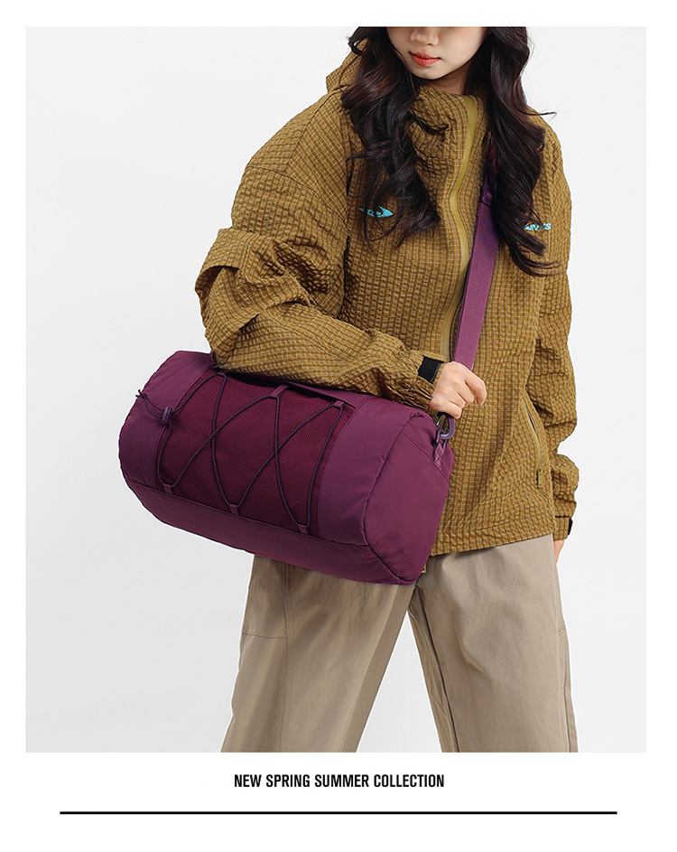 Fashionable sports and fitness bag with dry and wet separation, multi-functional luggage storage bag, hand-held crossbody carry-on travel bag, fitness bag detail image 15