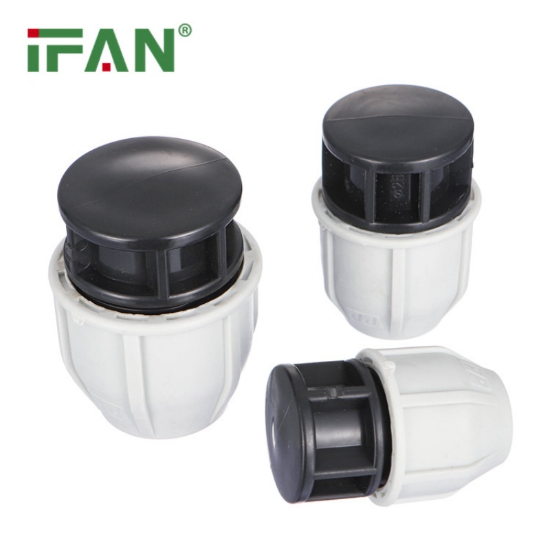 Detachable White IFAN PP Quick-Connect End Cap details Picture