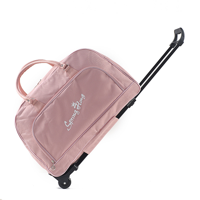 Large-capacity trolley travel bag, short-distance business trip waterproof foldable carry-on suitcase, trolley bag, lightweight carry-on luggage bag Item Picture