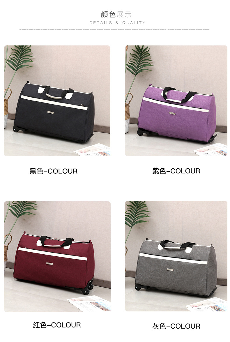 Large-capacity travel bags, waterproof handle bags, business carry-on suitcases, lightweight student accommodation luggage bags, handle storage bags detail image 5