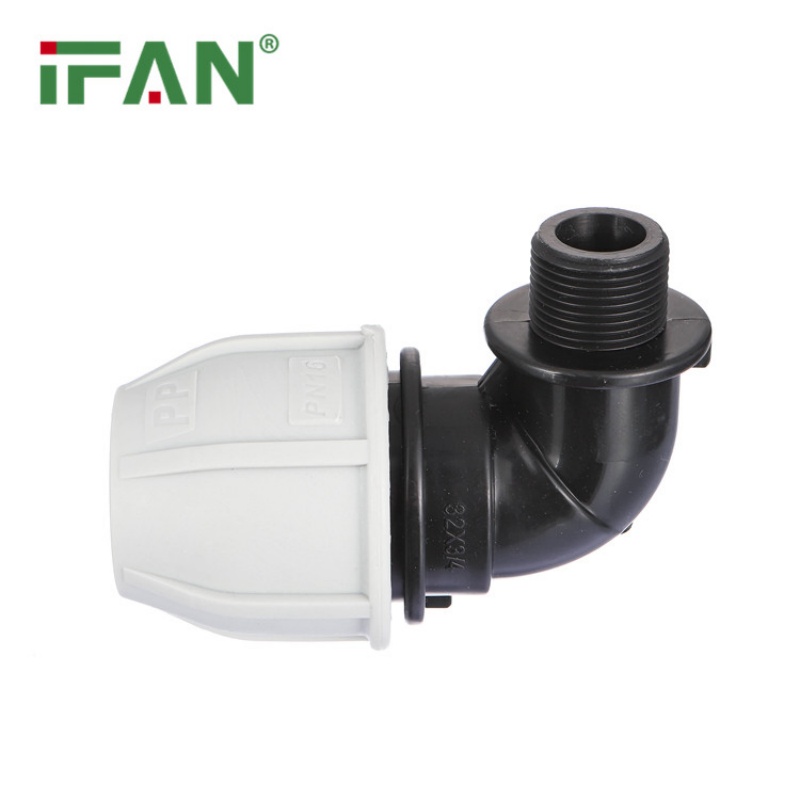 Customizable OEM IFAN PP Quick-Connect Male Thread Elbow